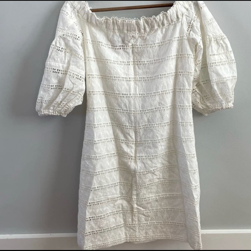 Vince Camuto Off Shoulder Eyelet Dress